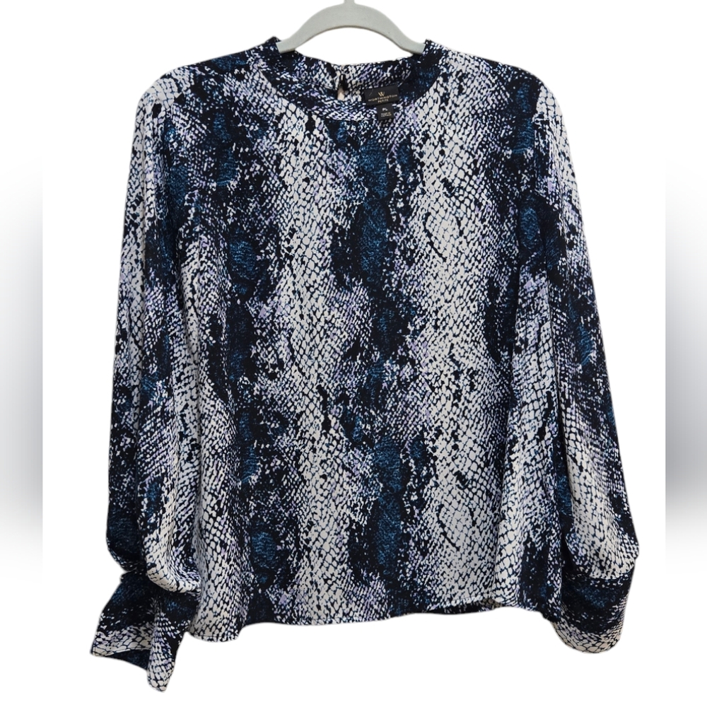 WORTHINGTON 🐍 print blouse - Picture 6 of 7